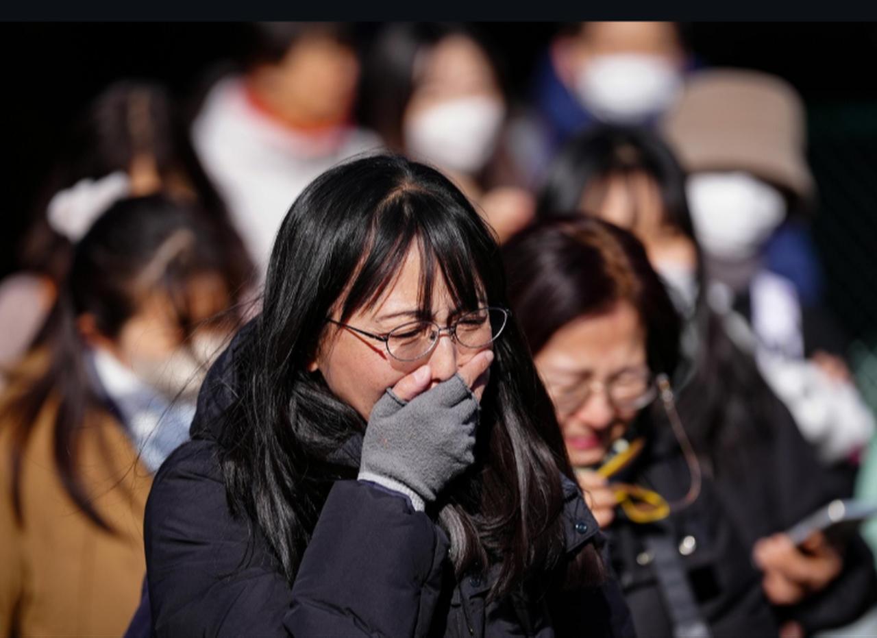 Visitors saying goodbye to the pandas in Japan, Jan 25, 2025 (Photo via Instagram / @chinaxinhuanews)