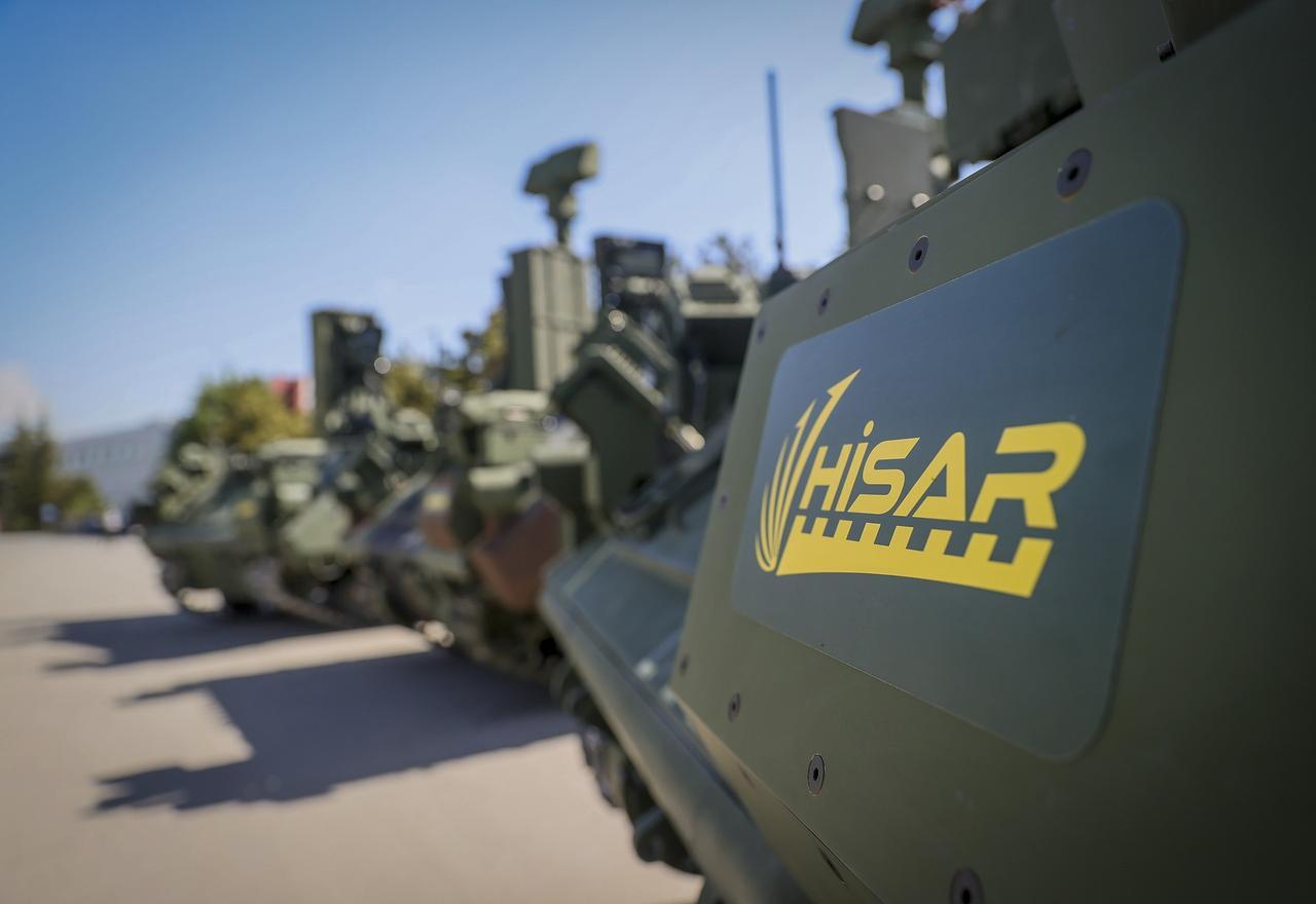 A low altitude air defense system, Hisar-A+, which is a member of Hisar, a family of short-range to long-range surface-to-air missile systems, is seen in Ankara, Türkiye, May 7, 2021 (AA Photo)