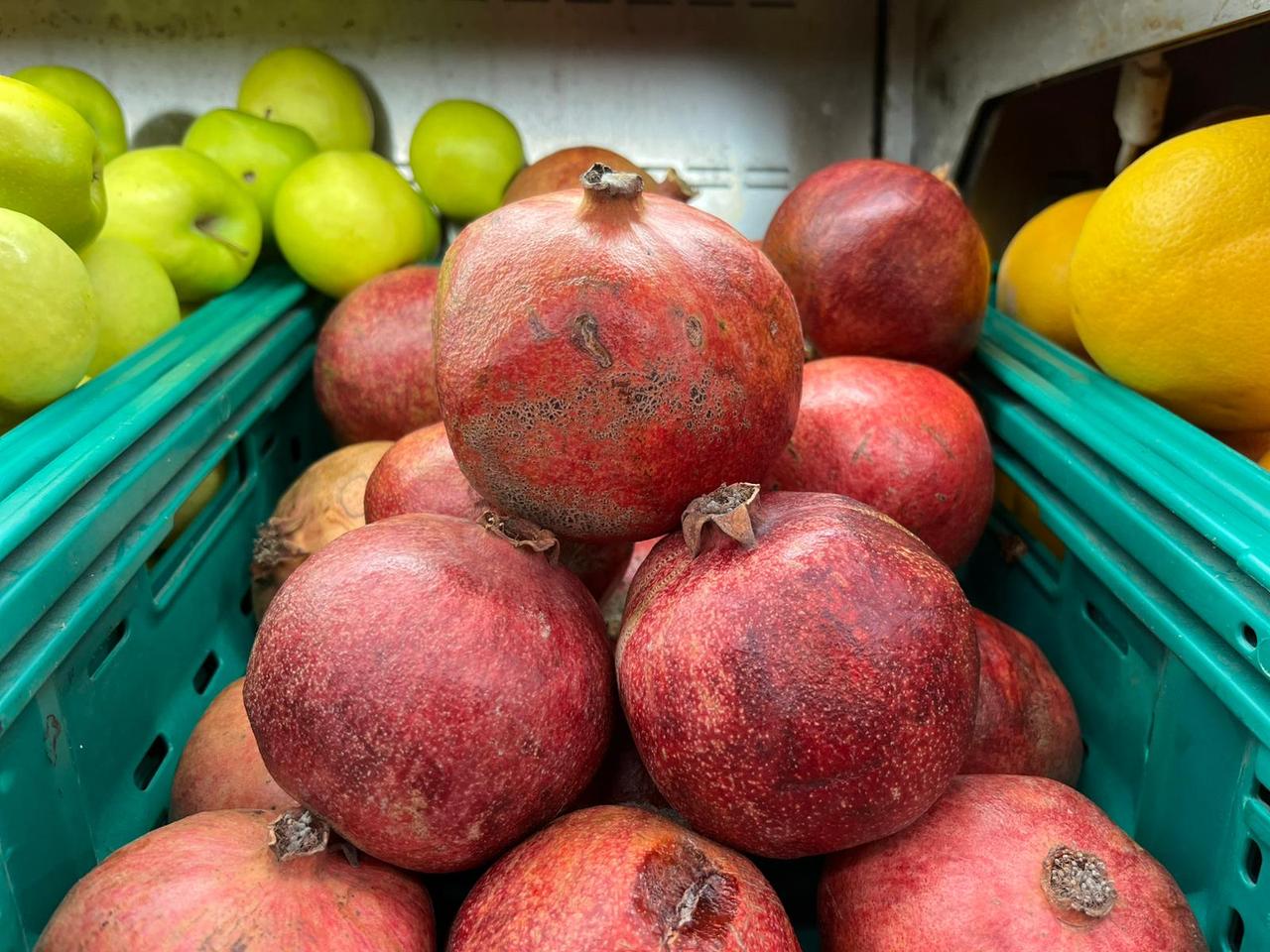 Pomegranate is displayed in the photo in Antalya, Türkiye on January 28, 2026. (AA Photo)