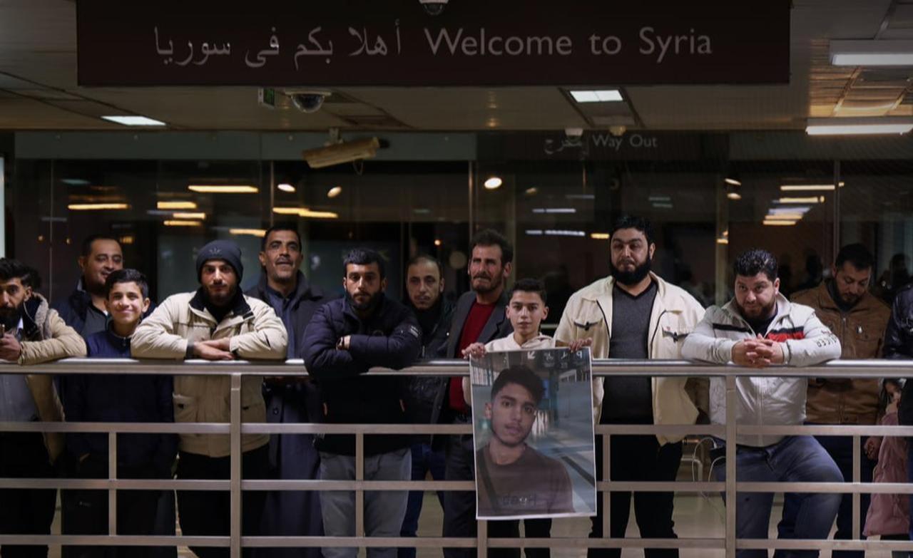 Syrian youth Mohammad Anqa returns home from Iraq, Jan 27 , 2026.( Photo via Alikhbaria Syria )