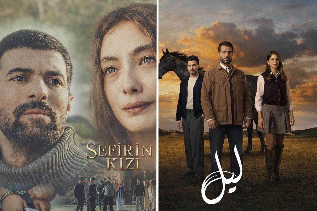 The Turkish series The Ambassador’s Daughter, and its Arabic version (photo via haberler/caravannews)