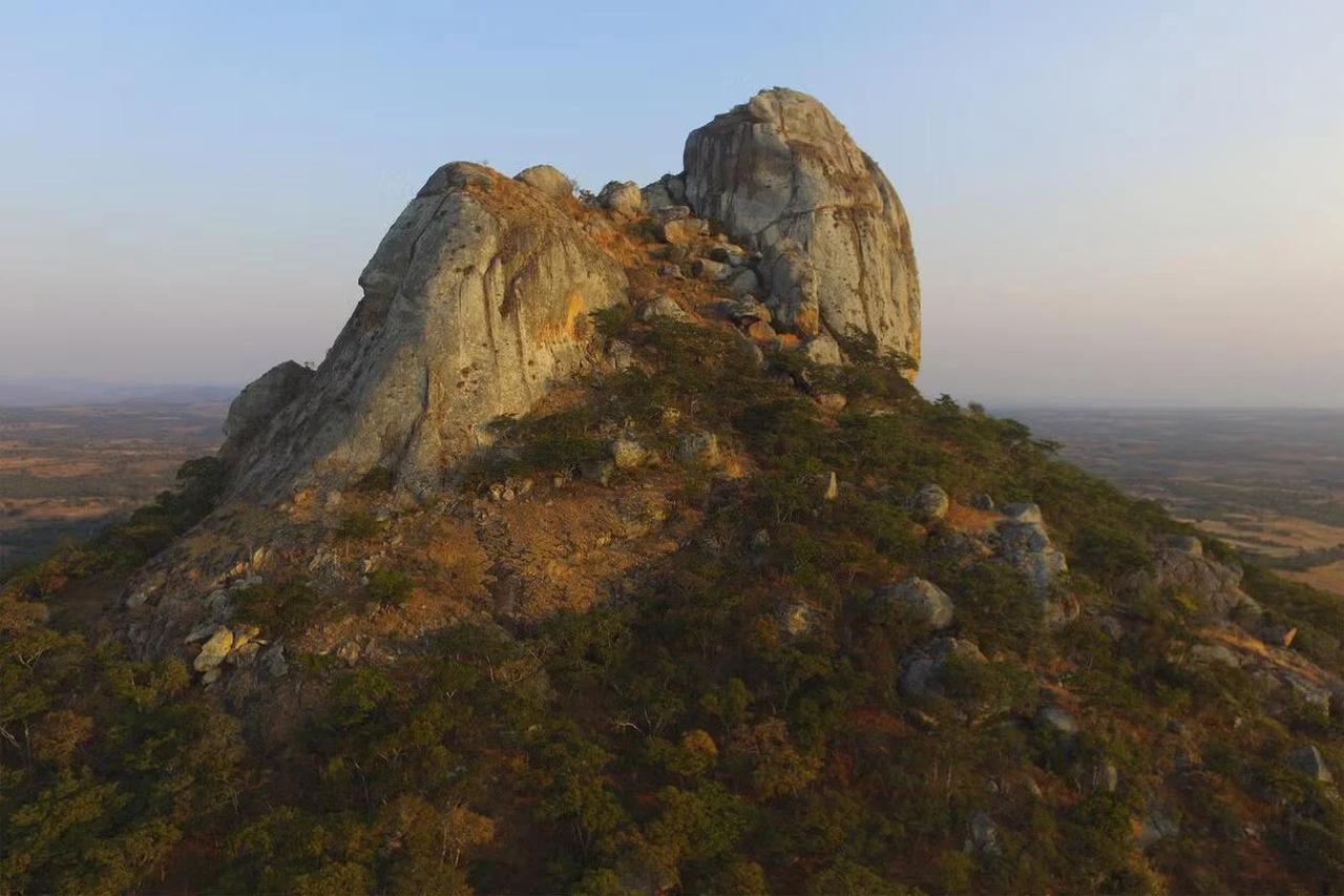 Mount Hora, the site of the discovery, viewed from a distance. (Photo via Grace Veatch/Yale University)