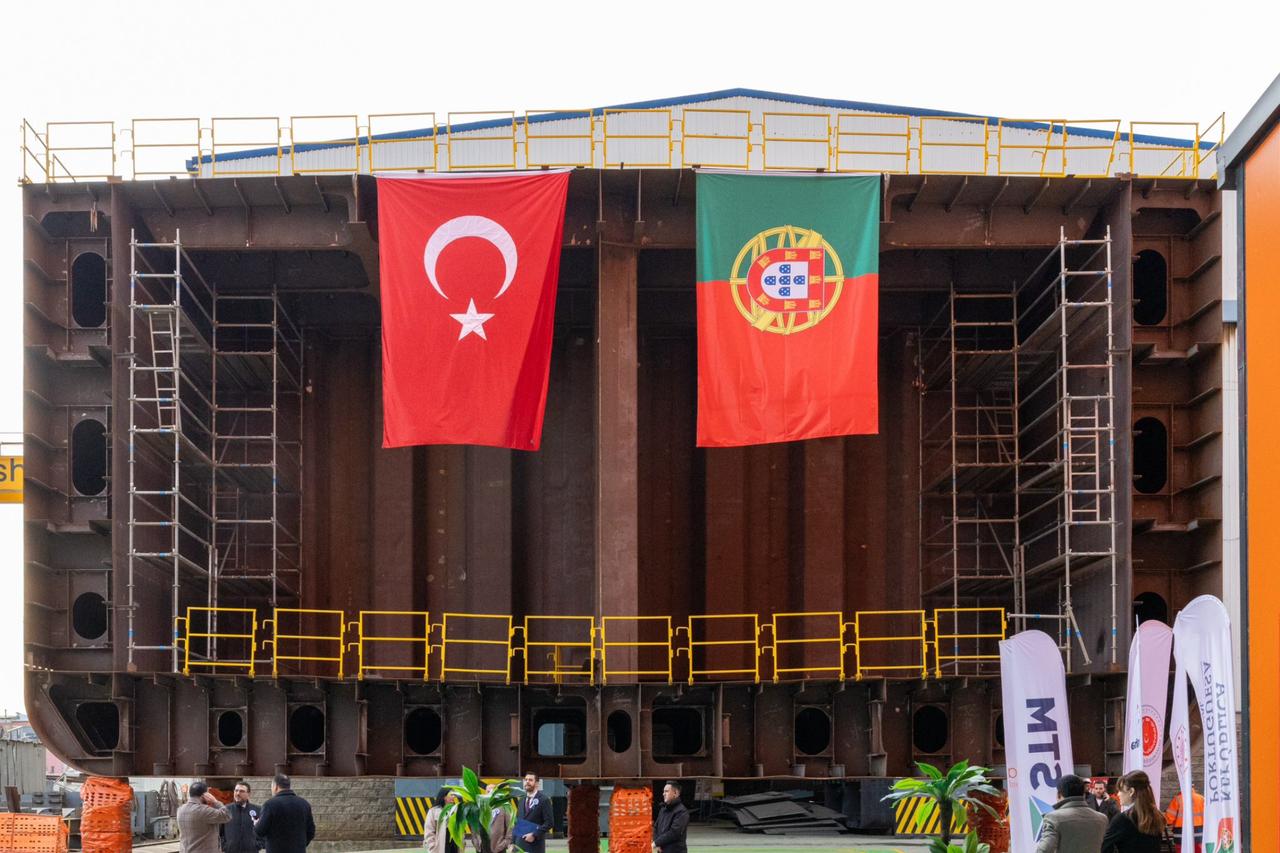 Türkiye lays keel for first naval ship export to Portugal