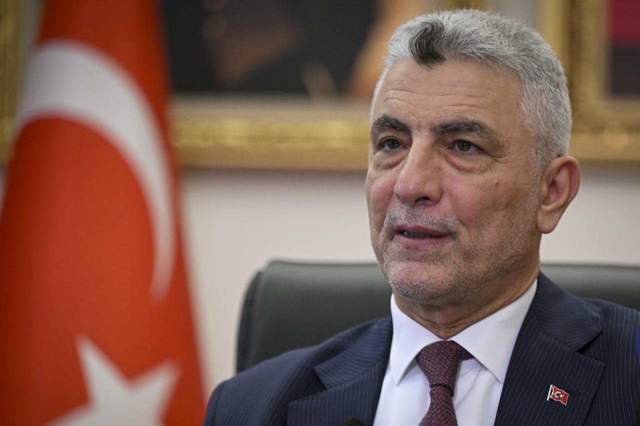 Türkiyes Trade Minister Omer Bolat speaks during an interview in Ankara, Türkiye, December 28, 2025. (AA Photo)