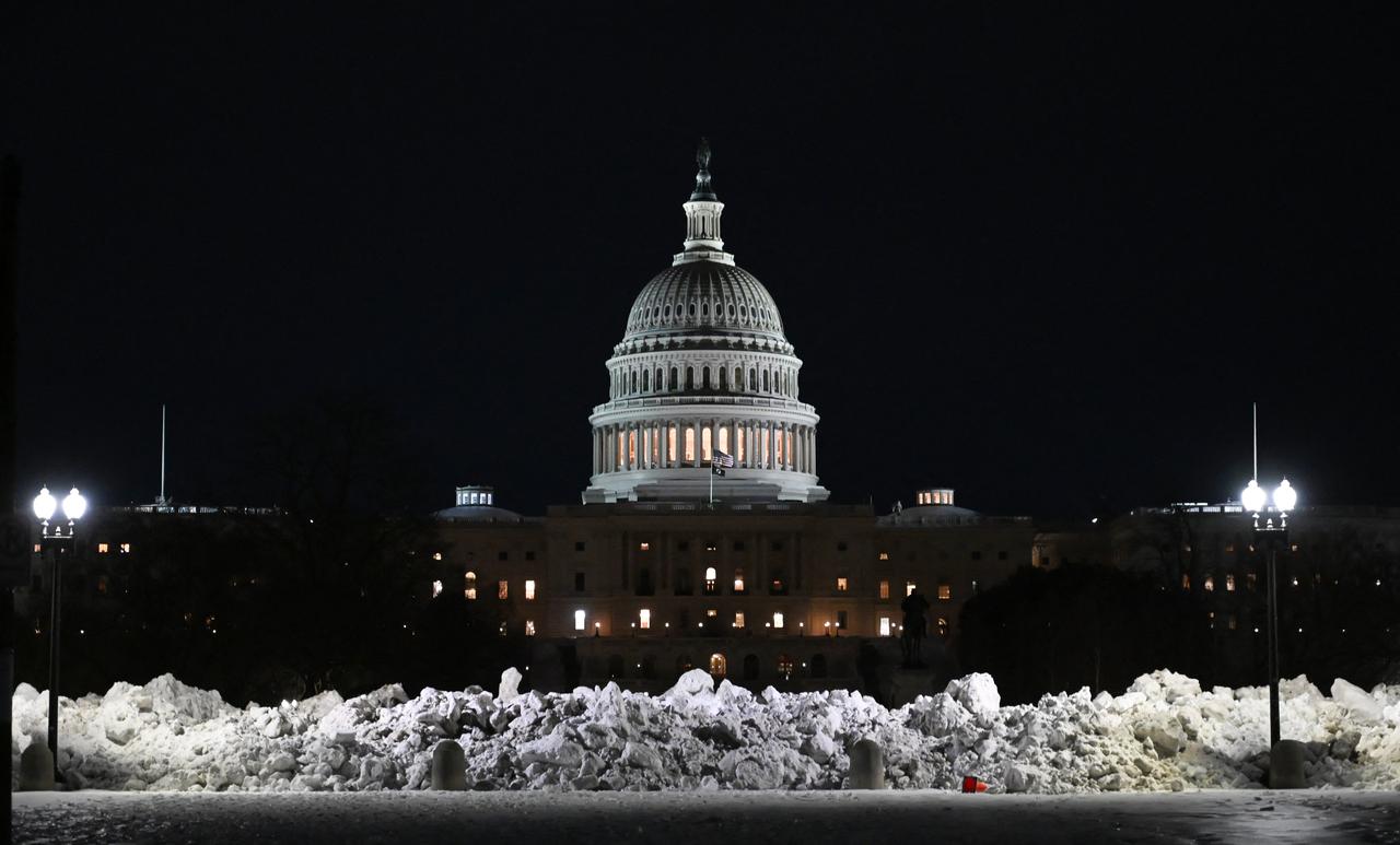 View of the US Capitol in Washington, DC, on January 30, 2026. (AFP Photo)