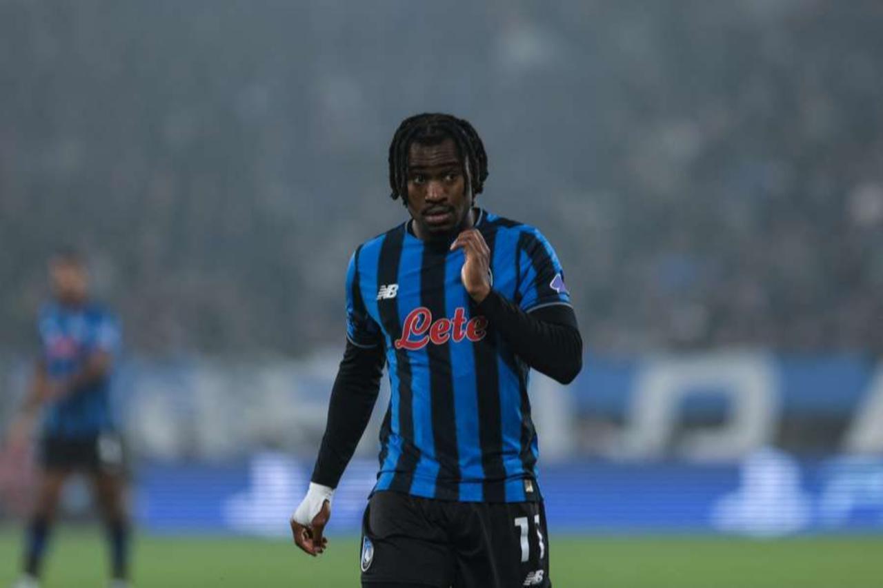 Atalanta forward Ademola Lookman during a Serie A match in Bergamo, Italy. (AFP Photo)