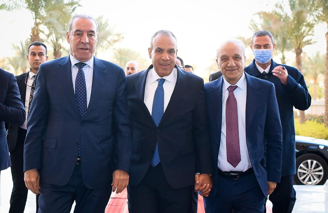 Egyptian Foreign Minister Badr Abdelatty met in Cairo with a Palestinian delegation headed by Hussein al-Sheikh, Vice President of the State of Palestine, and the meeting addressed the latest developments in the Gaza Strip, January 4, 2026. ( Photo via X / @MfaEgypt )