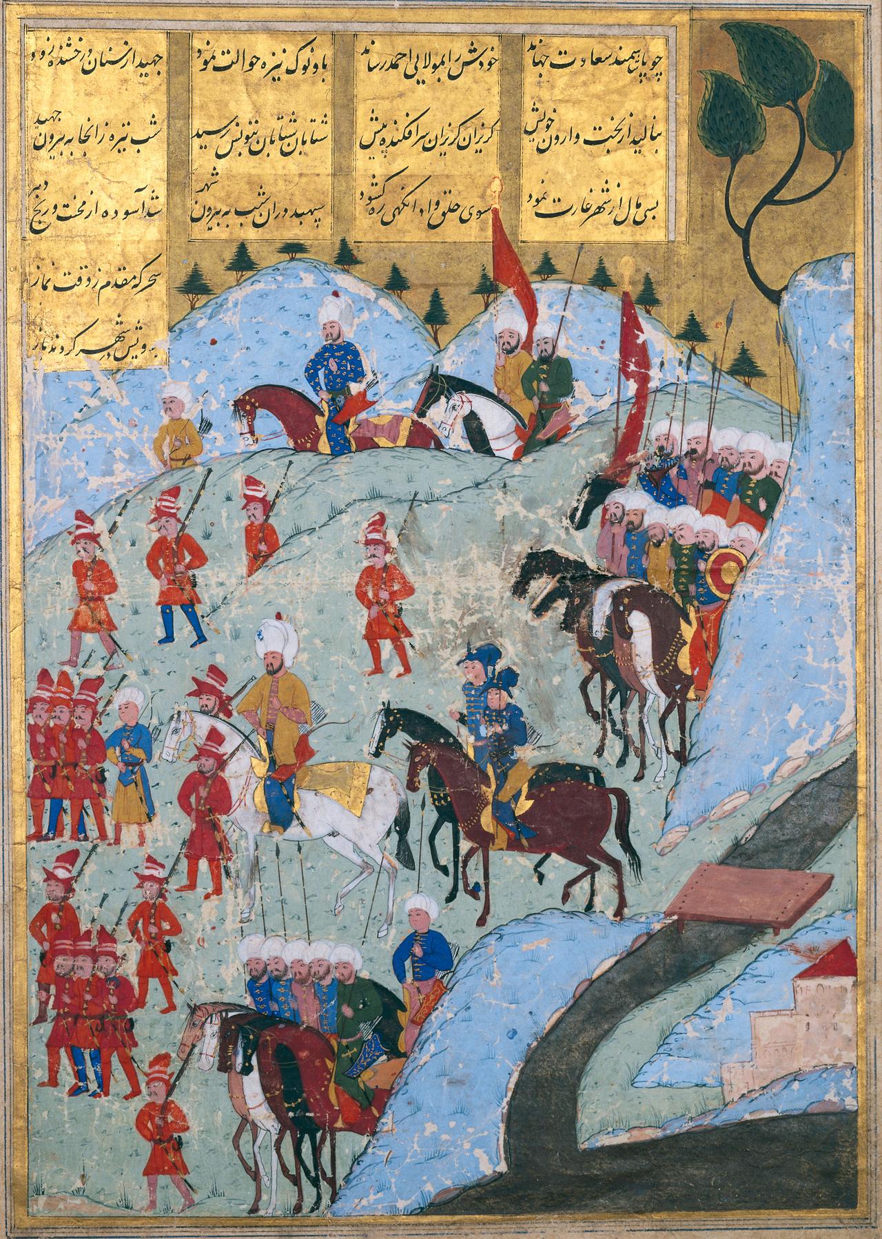 The Ottoman army marching on the city of Tunis, 1569. (Image via Wikimedia)