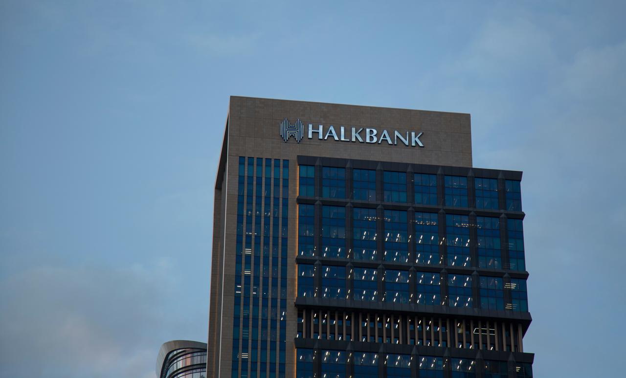 Halkbank's modern building in the evening in Istanbul, Türkiye, on Jan. 22, 2024. (Adobe Stock Photo)