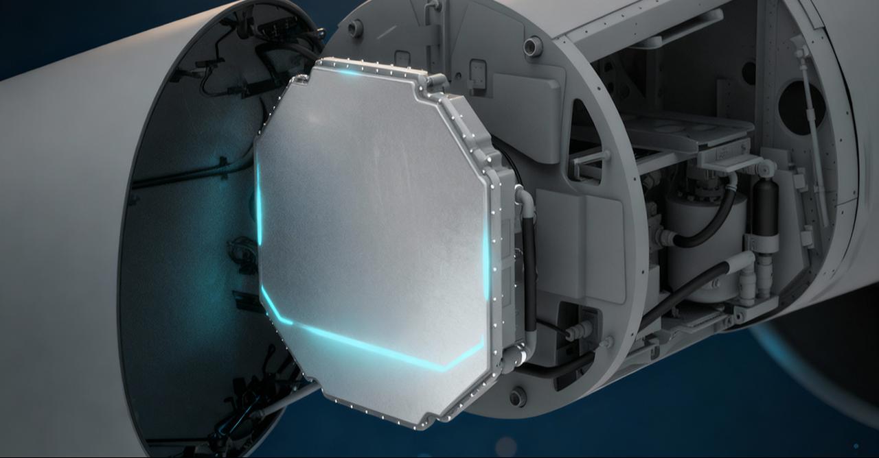 Aselsan's Murad 100-A AESA Radar. (Photo via X/@aselsan)