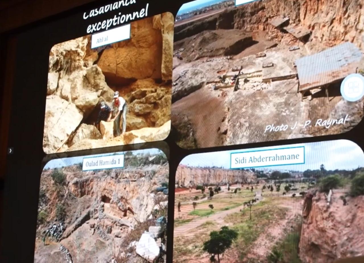 A press seminar on new archaeological discoveries of human fossils found in Casablanca, January 6, 2025. ( AA Photo )