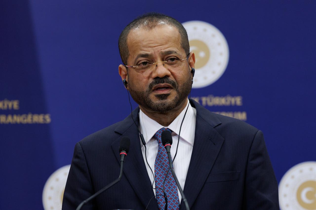 Omani Foreign Minister Badr bin Hamad Al Busaidi holds a joint press conference in Ankara, Türkiye on January 8, 2026. (AA Photo)