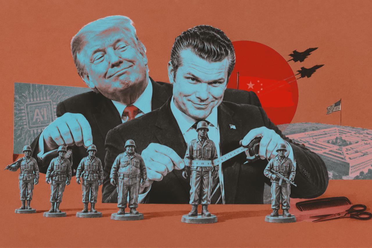 China grooms robots. Trump and Hegseth inspect moustaches and waistlines