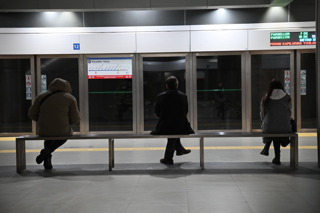 Passengers wait for a train at an Istanbul metro station, with the city’s expanding rail network carrying more passengers than ever before. (Photo via Metro Istanbul)