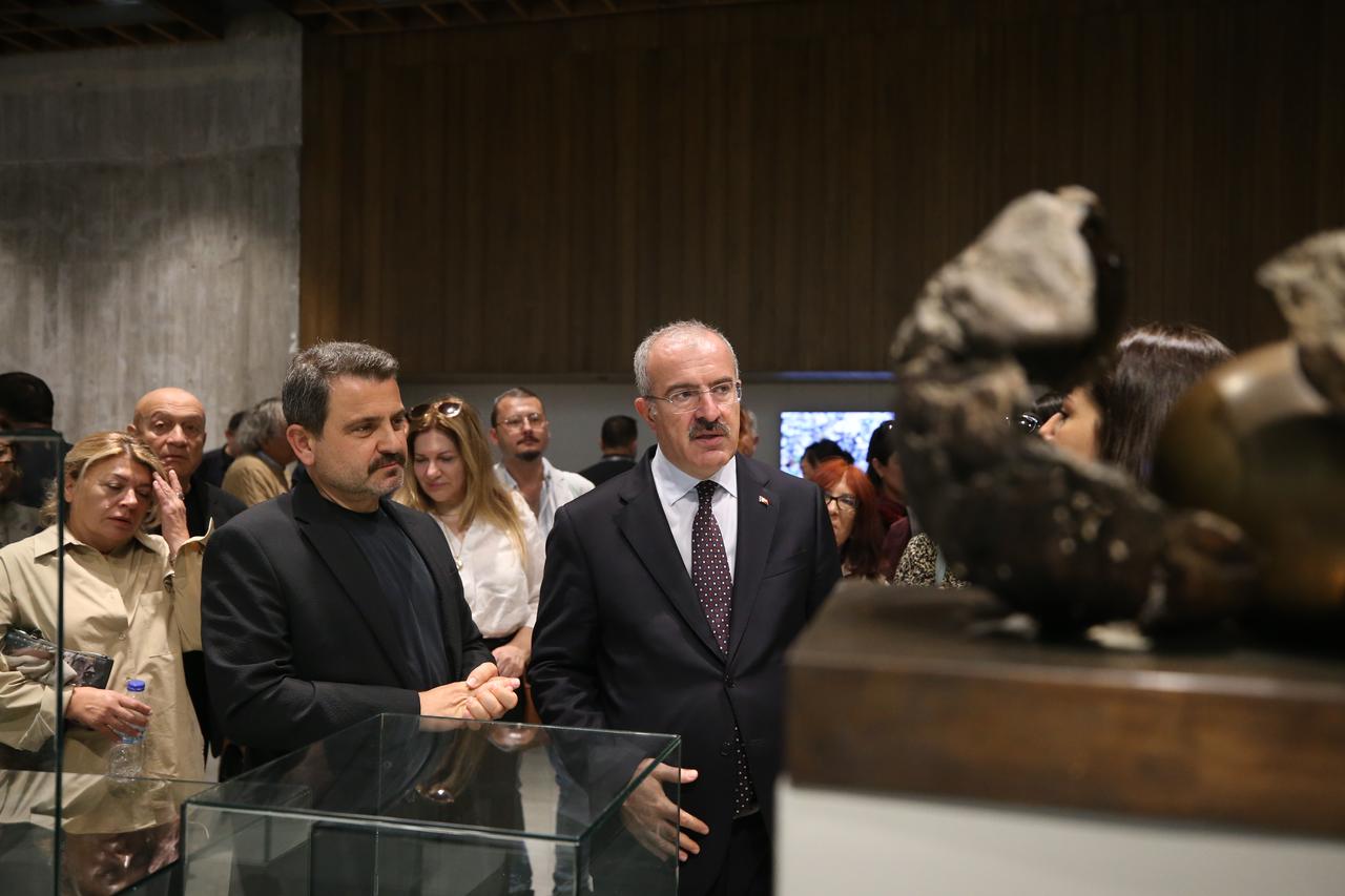 The 10th Canakkale Biennial opens in Canakkale, Türkiye, bringing contemporary art together with the city’s historic and natural landscape through the interplay of water and land. (AA Photo)