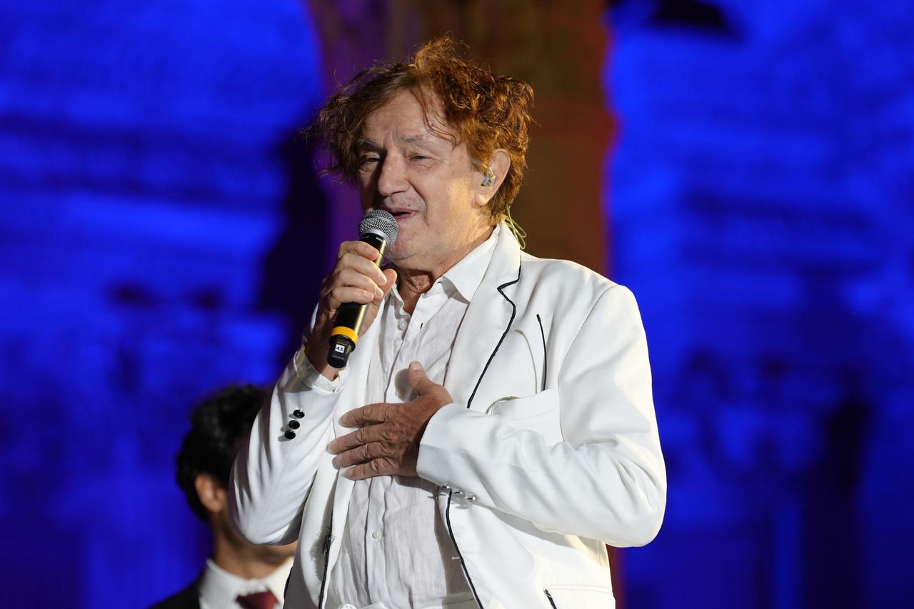 Balkan music star Goran Bregovic performs at ancient Sardis 