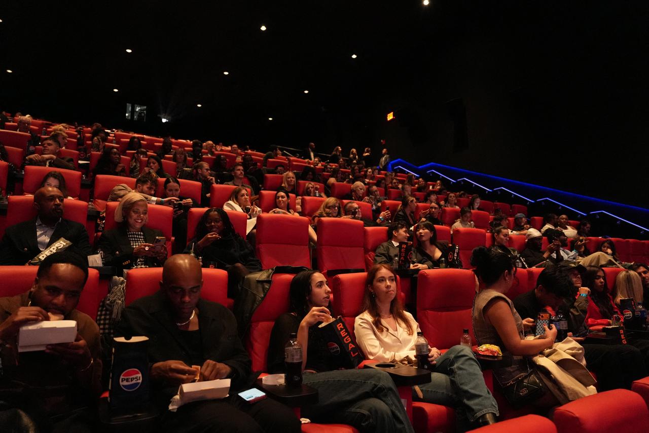 Audience members attend the world premiere of “The Social Reckoning” in New York City, Oct. 5, 2026. (AFP Photo)