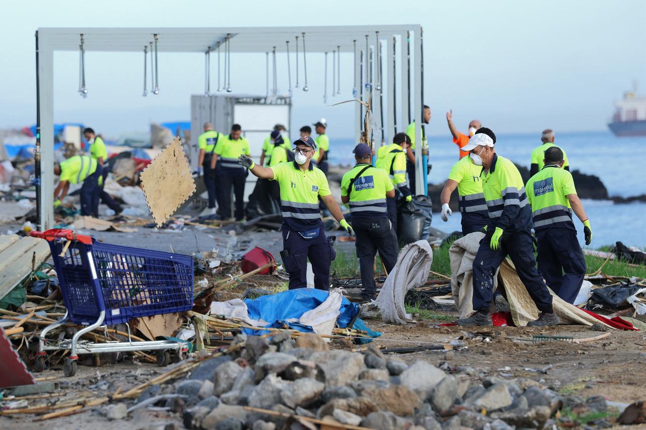 Spain clears last major migrant camp in Ceuta ahead of royal visit