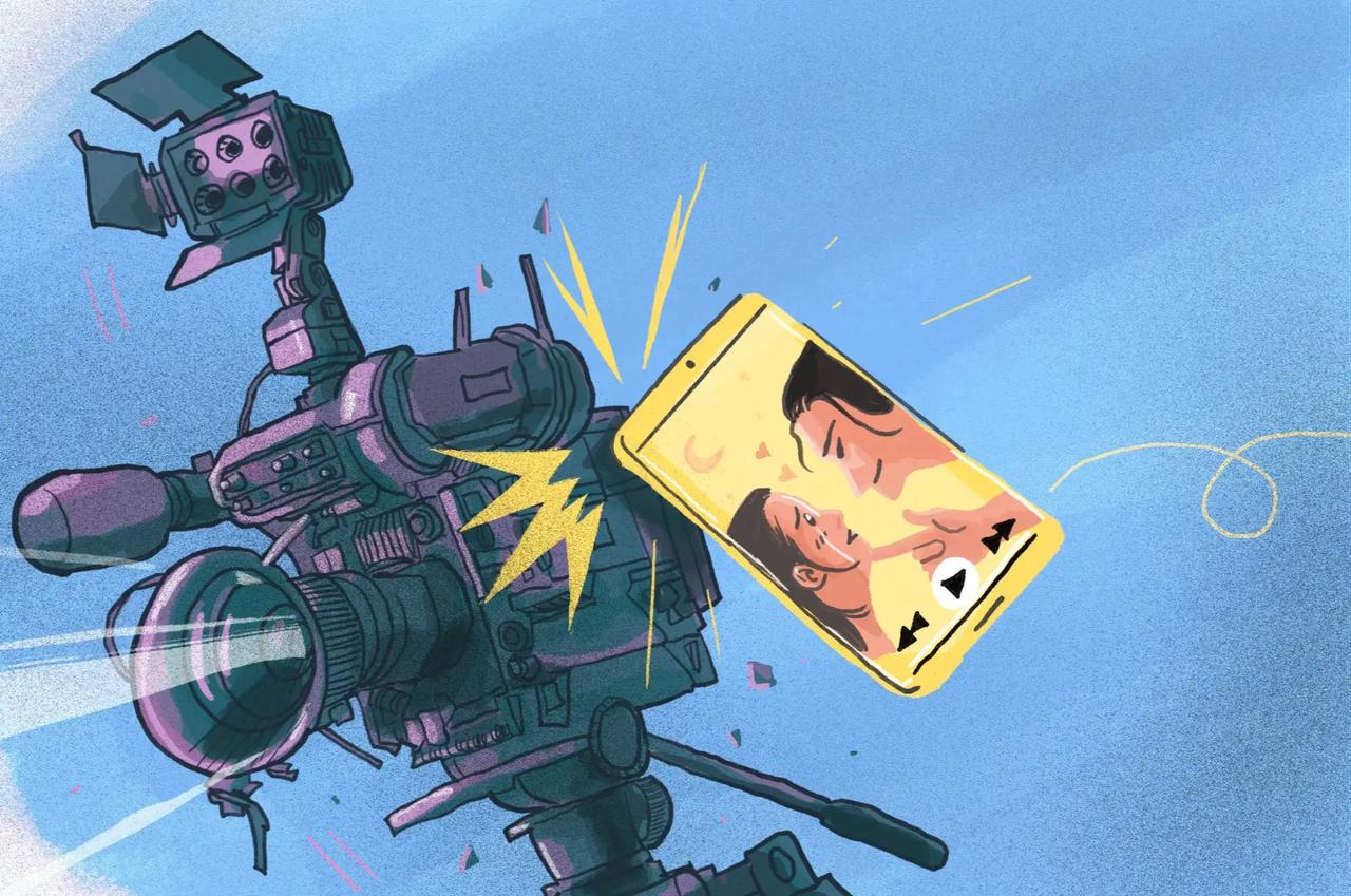Chinese platforms are hosting bite-sized soap operas about werewolves and mafia dons that are drawing large audiences and shaking up the streaming market. (Image via Brian Wang)