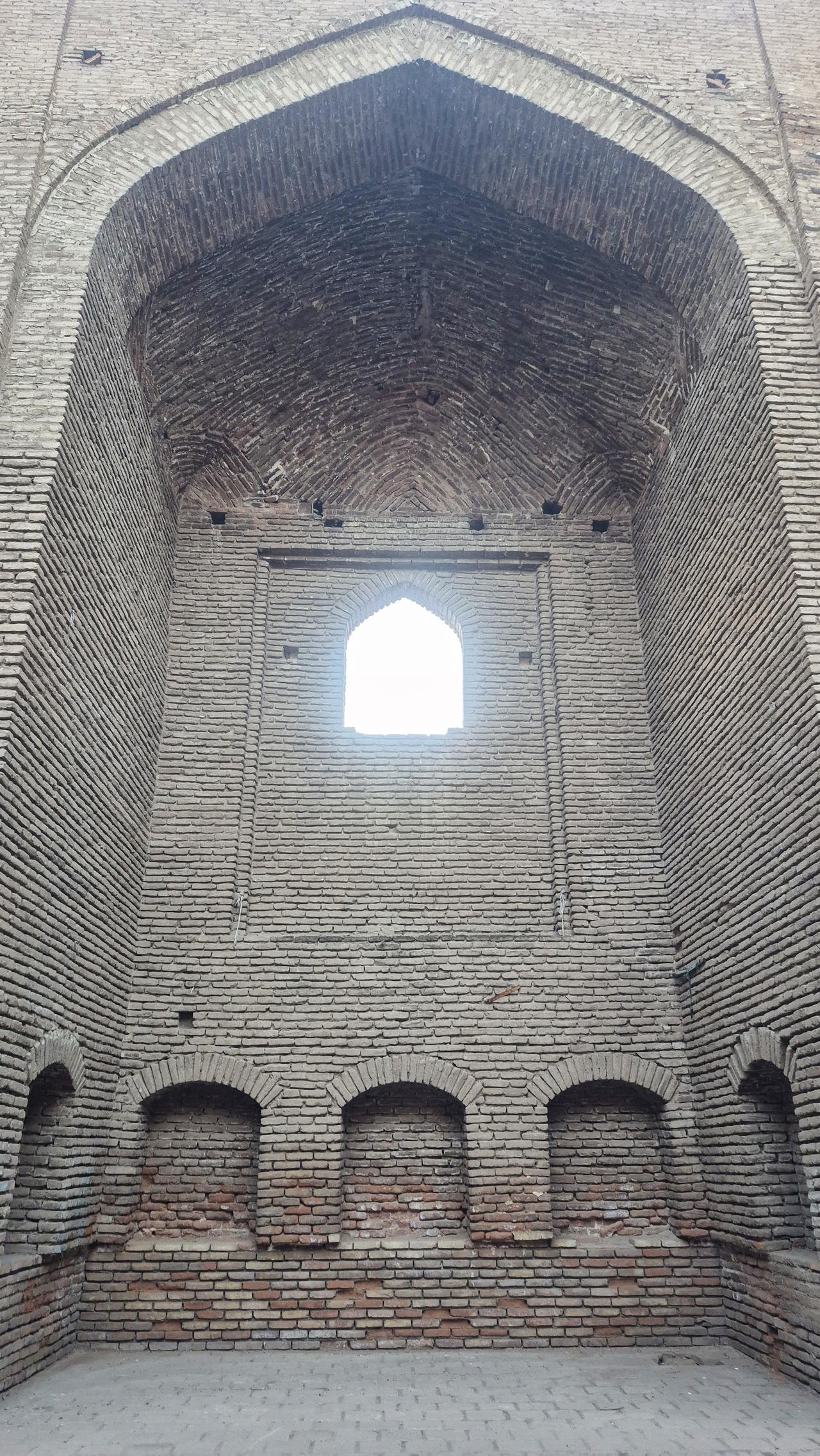 A view of the domeless Muttalib Khan Mosque, built during the Ilkhanid period (1256-1353), in Khoy, West Azerbaijan province, Iran, on October 7, 2026. (AA Photo)
