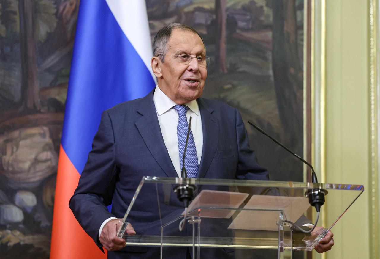 Russian Foreign Minister Sergei Lavrov attends a joint press conference with his East Timorese counterpart following their talks in Moscow on October 6, 2026. (AFP Photo)