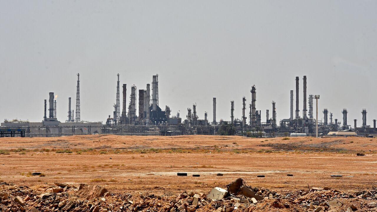 A picture taken on Sept. 15, 2019, shows an Aramco oil facility near the area of al-Khurj, just south of the Saudi capital Riyadh. (AFP Photo)