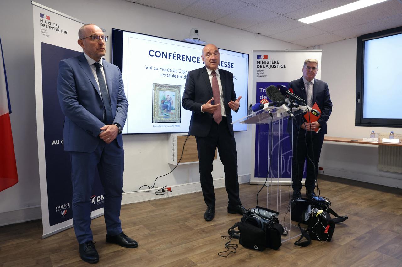 Stolen Renoir paintings found hidden behind concrete wall in France, both damaged