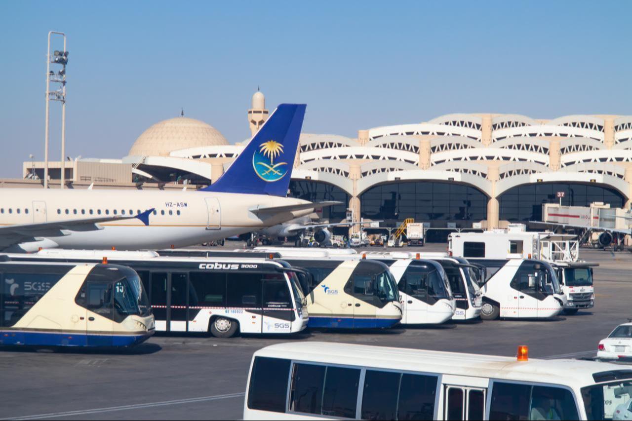 Planes prepare for takeoff at King Khalid International Airport in Riyadh, Saudi Arabia, March 1, 2016. (Adobe Stock Photo)