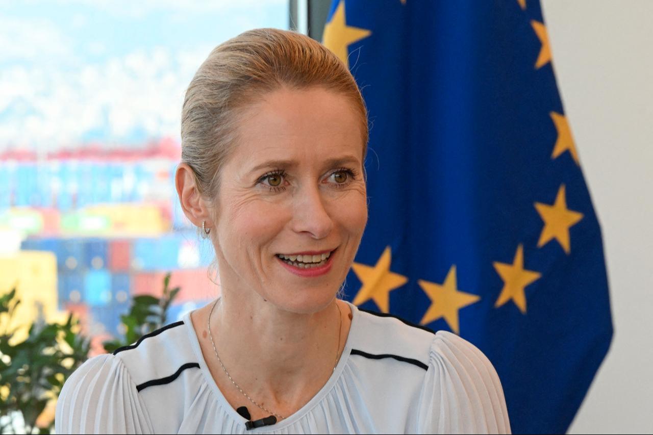 EU foreign policy chief Kaja Kallas speaks about the UN peacekeeping mandate in Lebanon during an interview with AFP in Beirut on October 8, 2026. (AFP Photo)