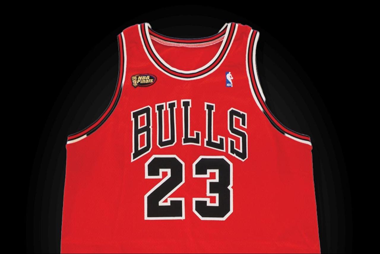 A Chicago Bulls jersey Michael Jordan wore during the 1998 NBA Finals was sold by Hunt Auctions through a private treaty sale. (Photo via Hunt Auctions)