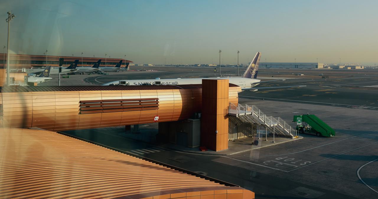 Saudia aircraft parked at King Abdulaziz International Airport in Jeddah, Saudi Arabia, April 29, 2024. (Adobe Stock Photo)