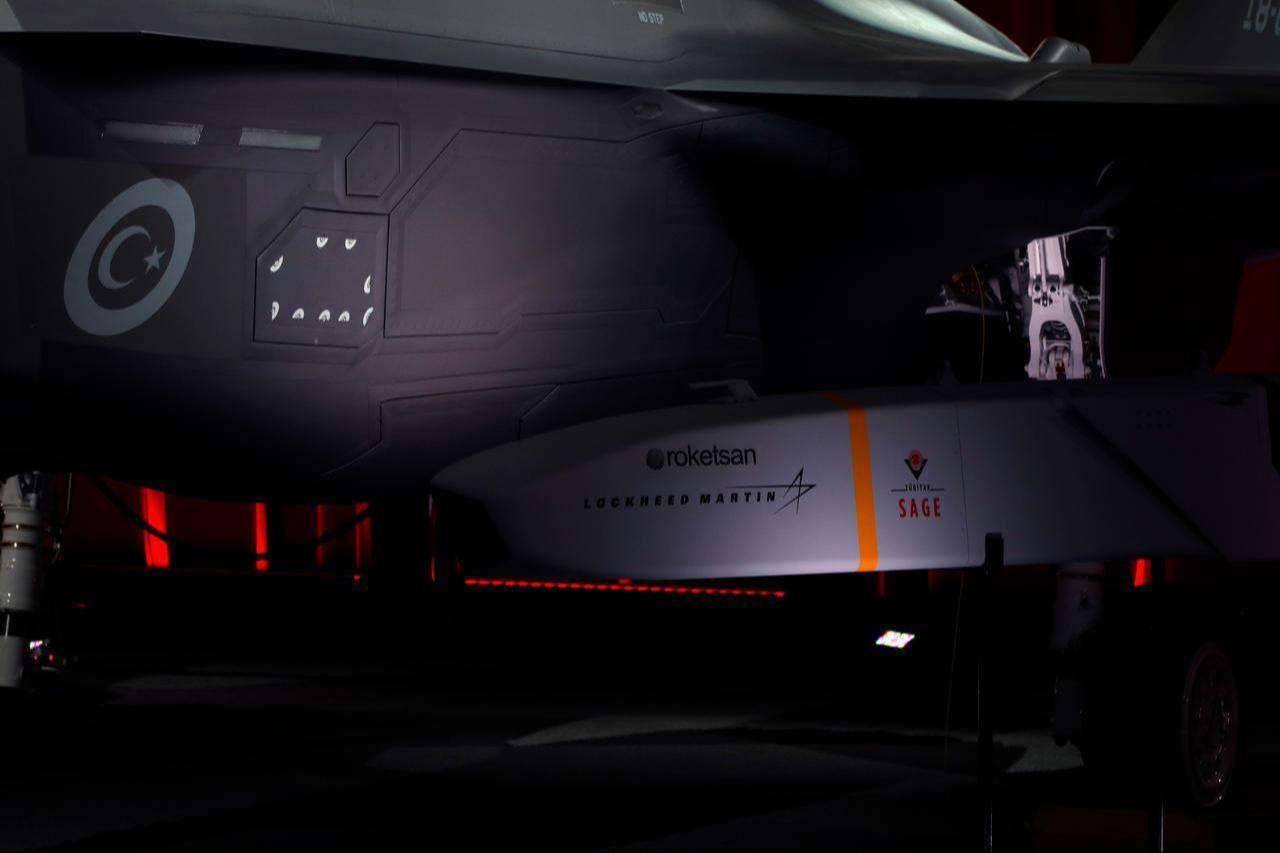 A F-35 fighter jet is seen as Türkiye takes delivery of its first F-35 fighter jet with a ceremony at the Lockheed Martin in Forth Worth, Texas, United States on June 21, 2018. (AA Photo)