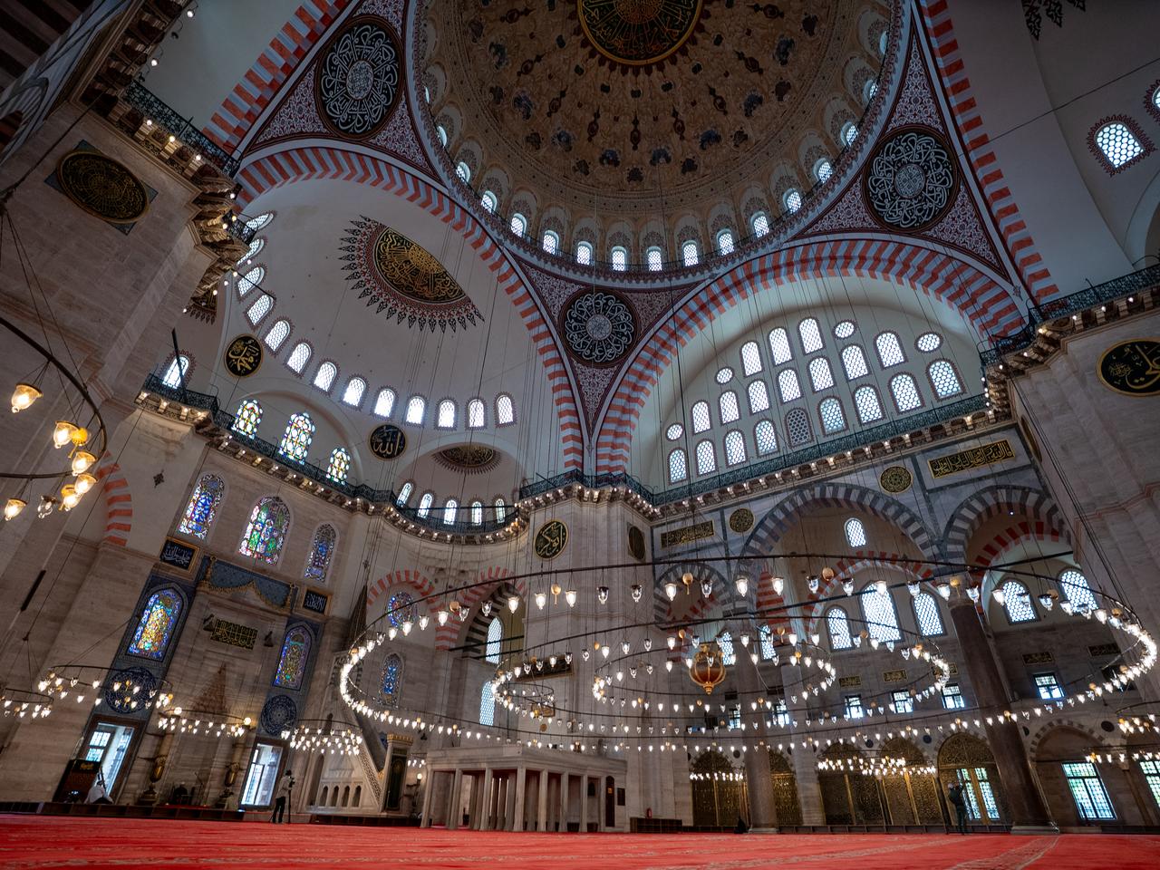 Suleymaniye Mosque in Istanbul, a landmark of Ottoman architecture, opened for worship on Oct. 15, 1557. (AA Photo)