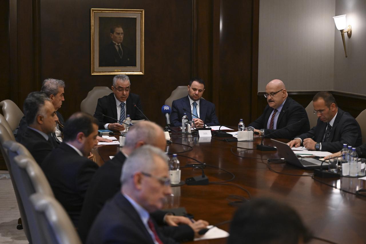 Turkish Justice Minister Akin Gurlek attends a Presidential Legal Policies Board meeting titled "Türkiye's New Constitution Agenda" at Cankaya Mansion in Ankara, Türkiye, Oct. 14, 2026. (AA Photo)
