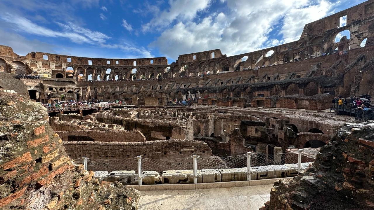A general view of the Colosseum, one of Rome's most iconic landmarks, in Rome, Italy, on October 19, 2026. (AA Photo)