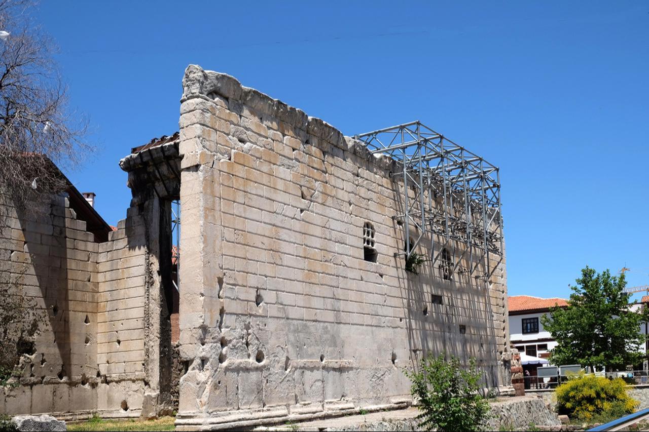 A view of the remnants of the Temple of Augustus in Ankara, Türkiye. (Photo via SAMM)