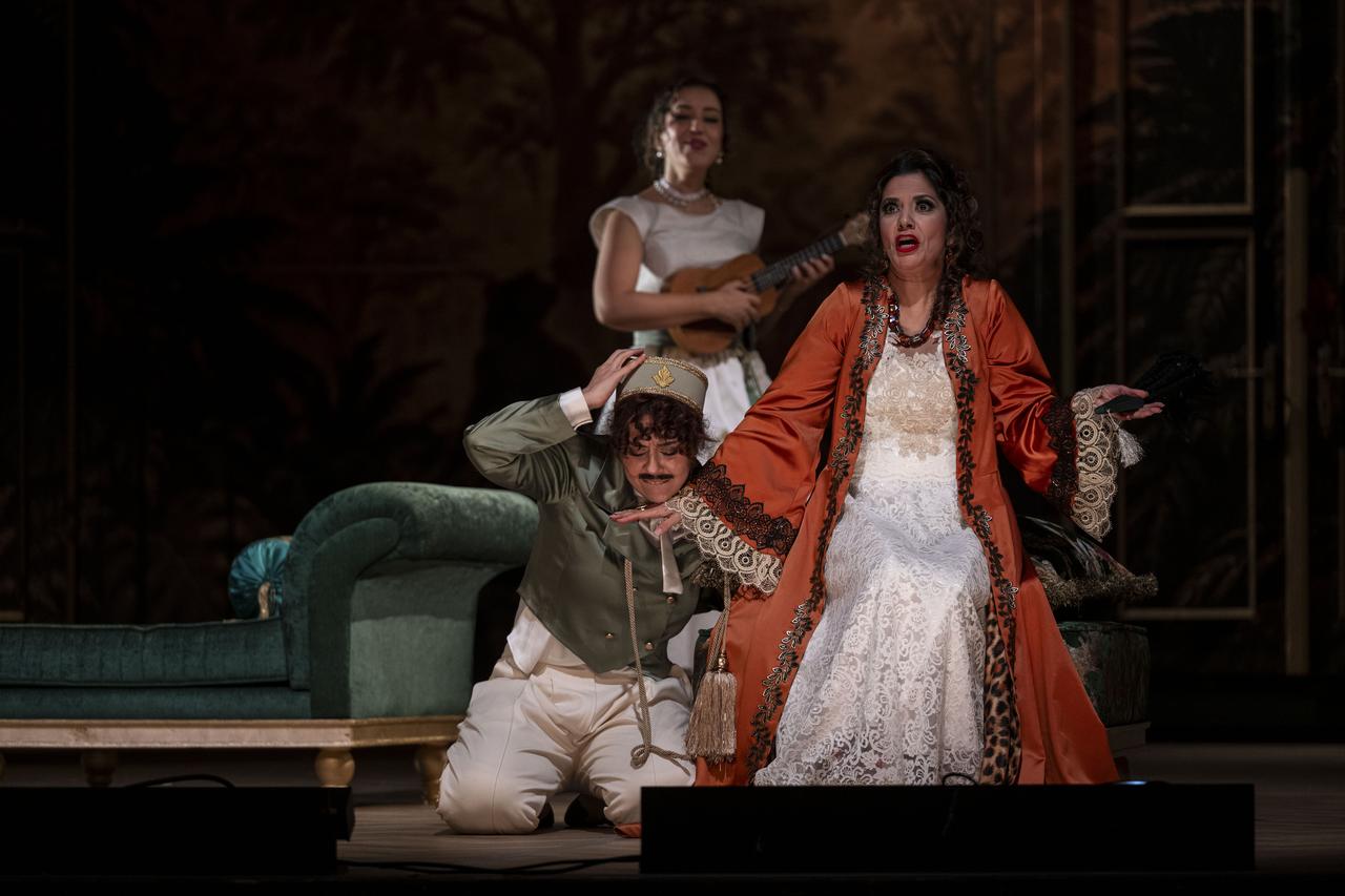 Performers conduct final stage rehearsals for Wolfgang Amadeus Mozart's classic opera The Marriage of Figaro at the Opera Stage in Ankara, Türkiye, on October 1, 2026. (AA Photo)