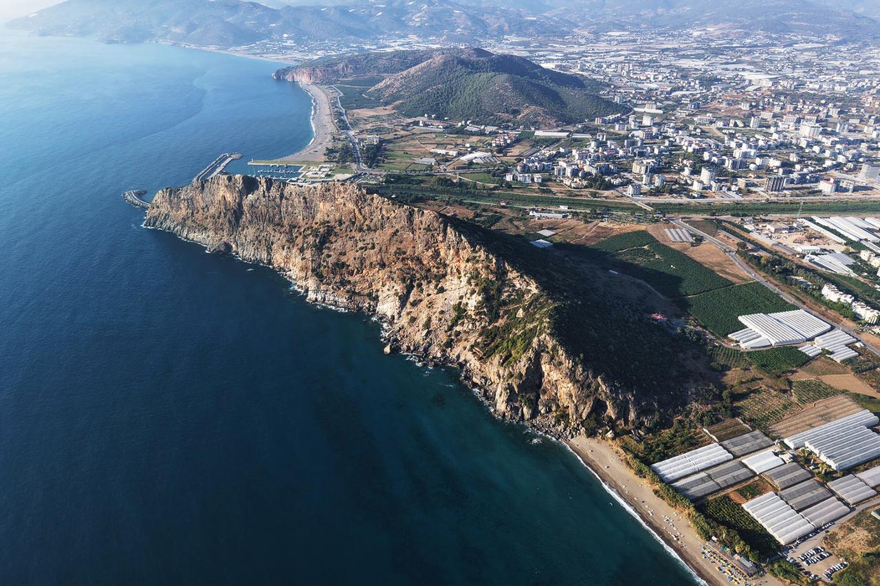 An aerial view shows Selinus Ancient City and the surrounding coastline in Gazipasa, Antalya, Türkiye. (Photo via Selinus Survey Project)