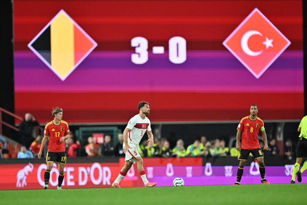 Türkiye succumbs to Belgium 3-0 for 3rd straight Nations League defeat