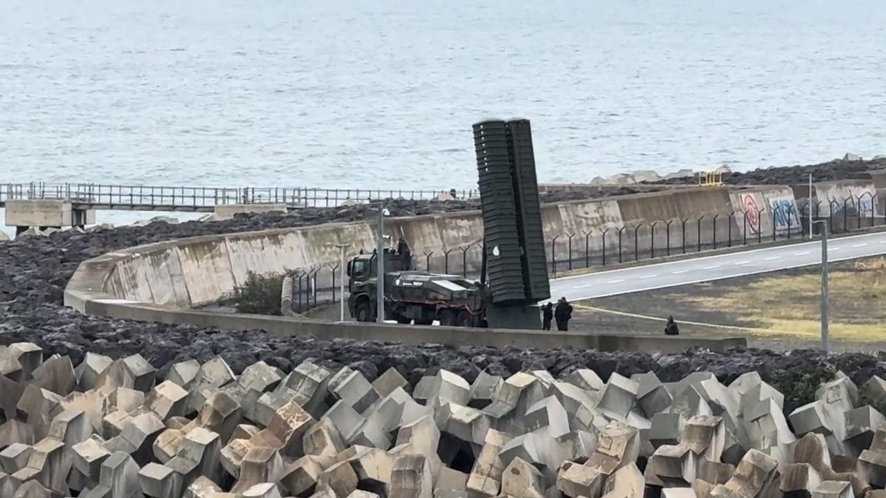 The photo shows Turkish defense firm Roketsan's Tayfun ballistic missile during a test in Rize, Türkiye, on Oct. 1, 2026. (IHA Photo)