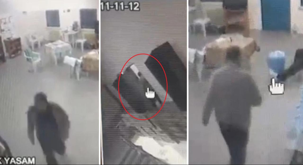 The photo reportedly shows Kasif Kozinoglu in his cell. (Photo via NTV)