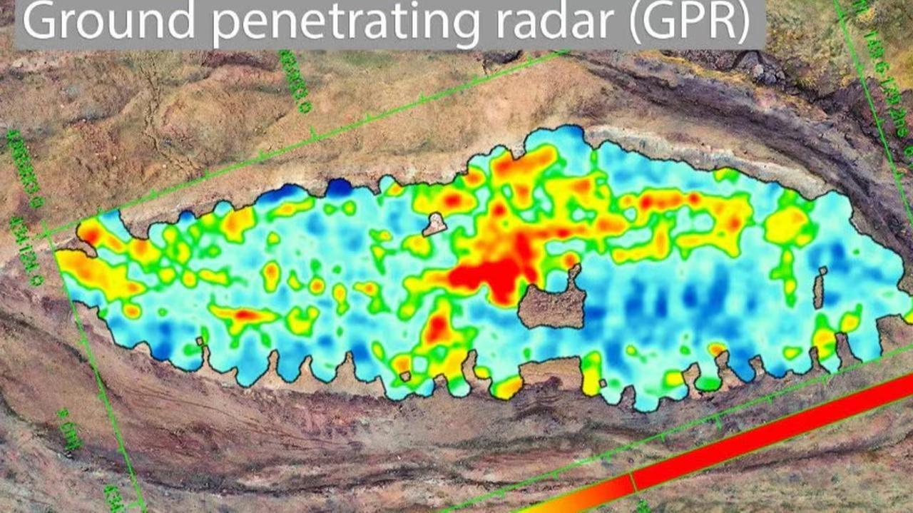 The Noah’s Ark Scans expedition claims radar has mapped “what looks like corridors and chambers”. (Image via Noah’s Ark Scans)