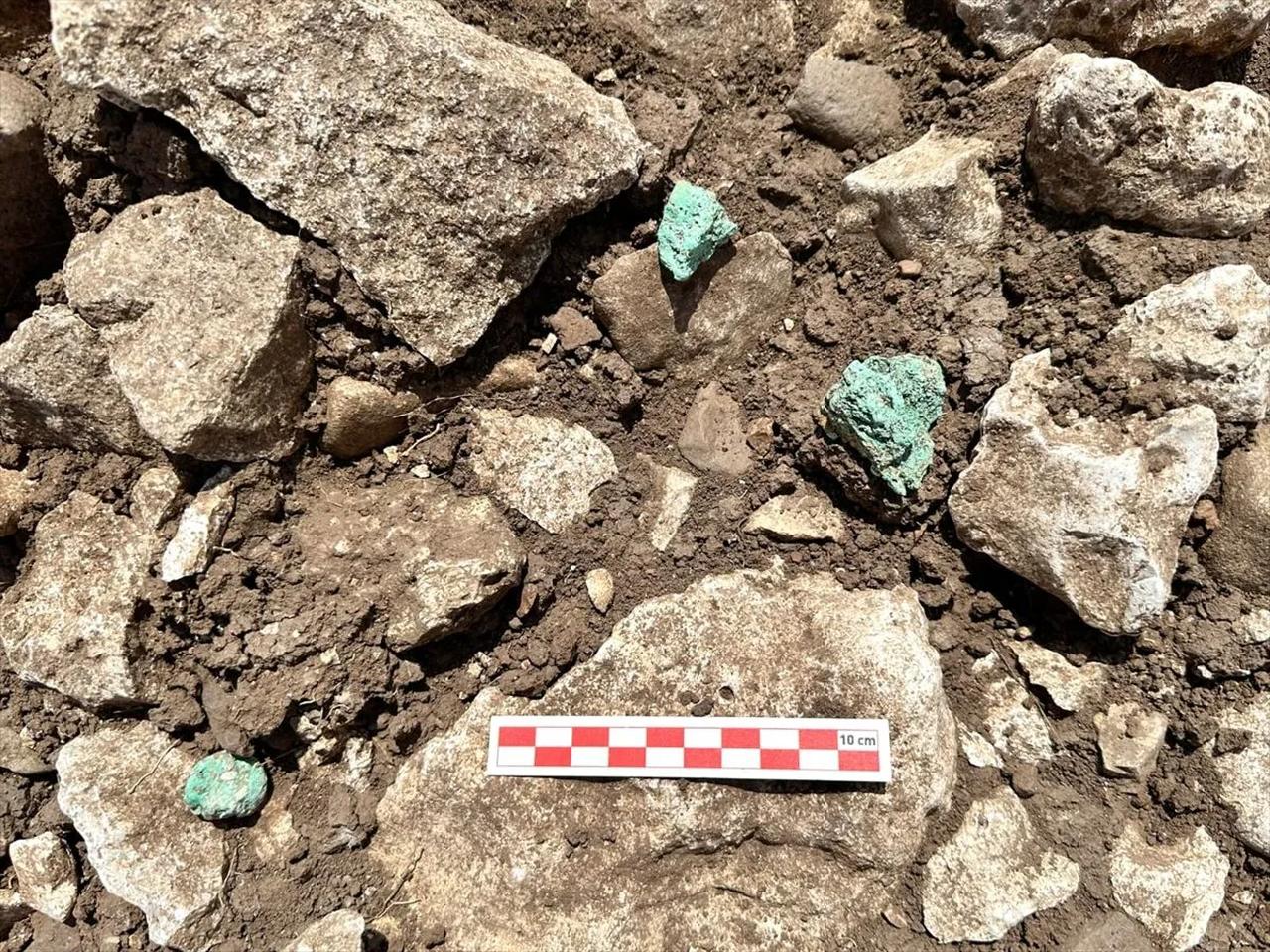 Archaeologists in Türkiye find a 9,000-year-old workshop where early people shaped malachite and copper. (AA Photo)