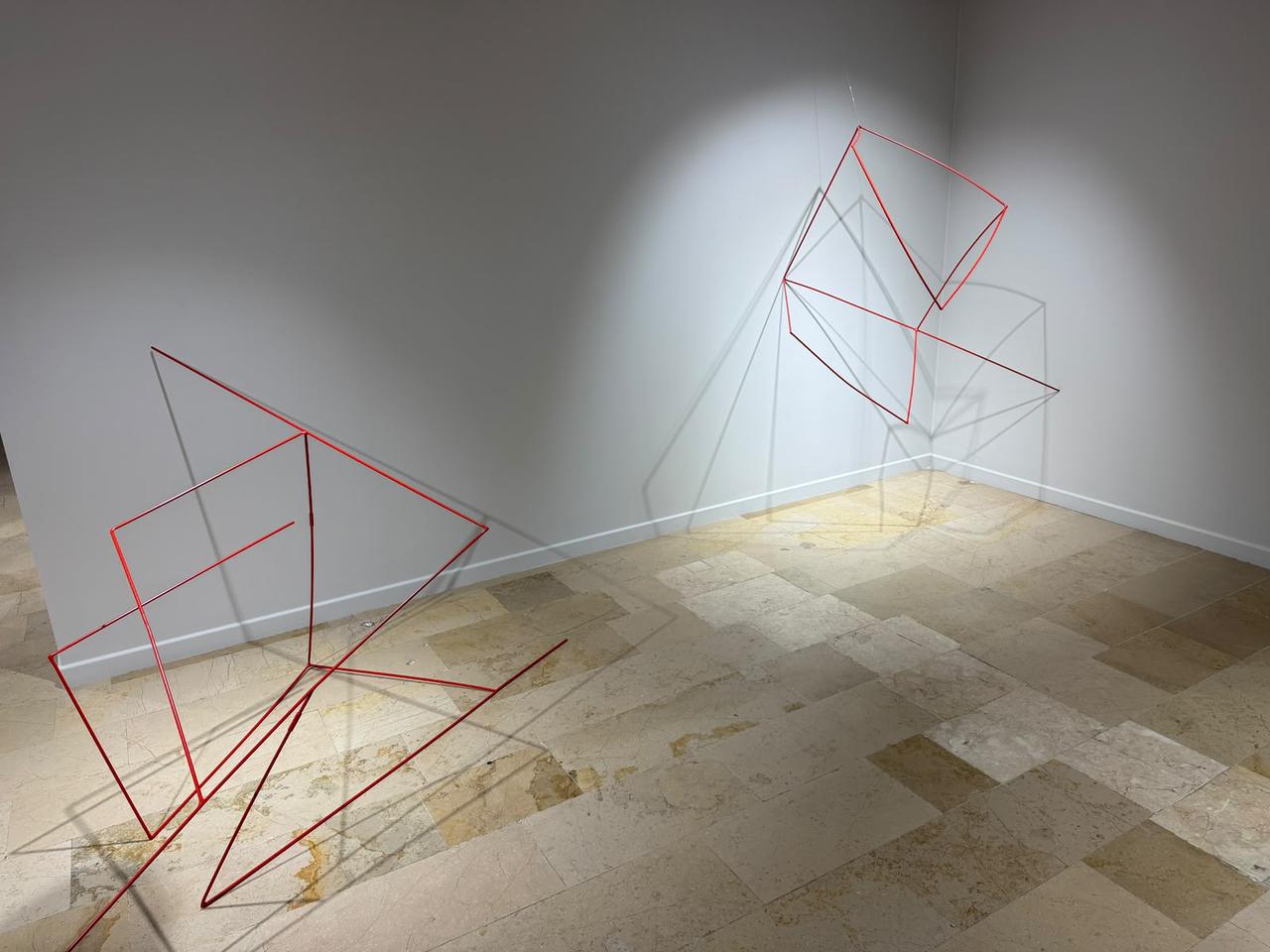Nurse Nermin Ulker turns grief and unspoken words into a metal sculpture at an Istanbul gallery. (AA Photo)