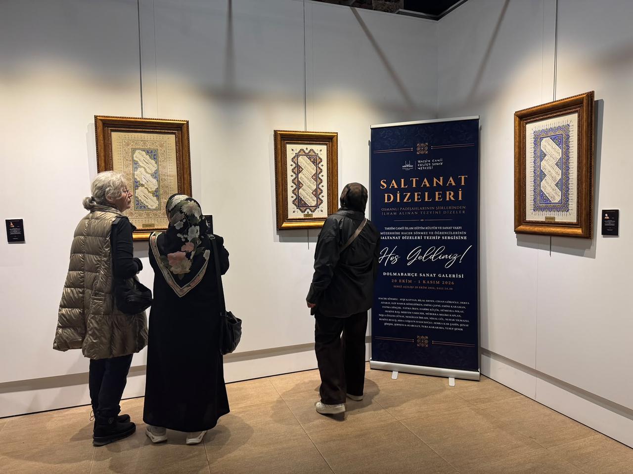 A Dolmabahce Palace exhibition shows Ottoman sultans as poets through traditional arts in Istanbul, Türkiye. (AA Photo)