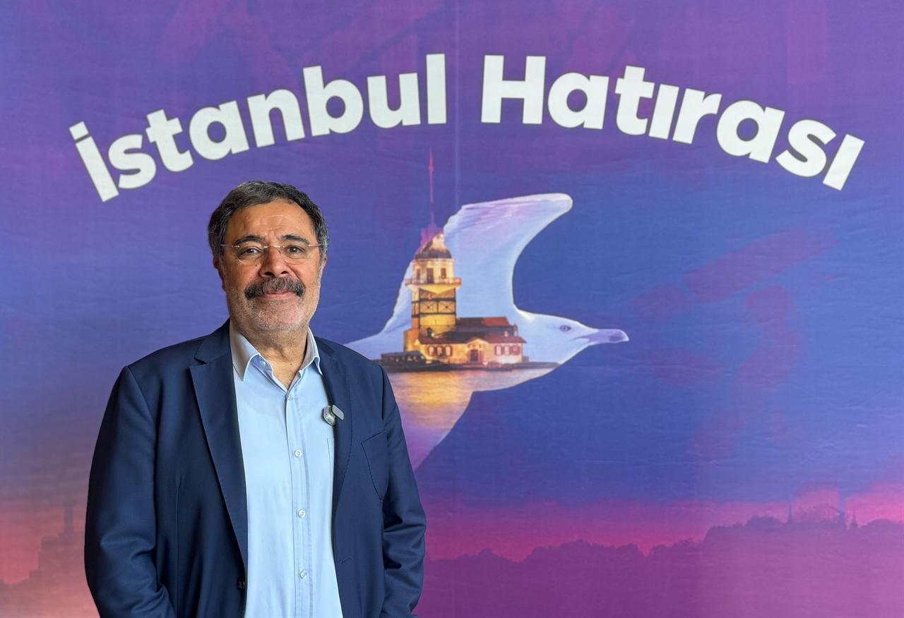 Turkish crime novelist Ahmet Umit poses during the three-day gathering with his international translators and publishers in Istanbul, Türkiye, Oct. 21, 2026. (AA Photo)