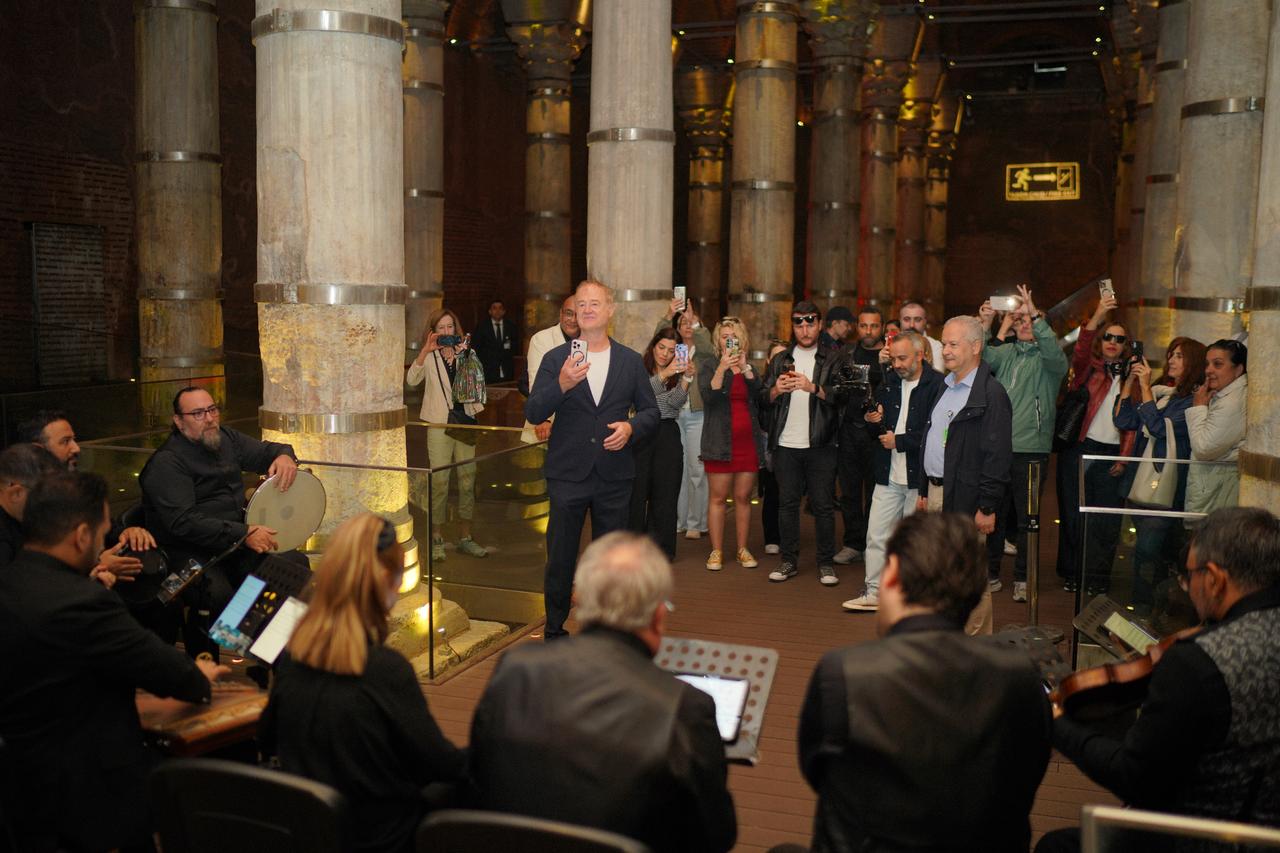 'Game of Thrones' melody echoes through Istanbul cistern, moving Owen Teale to tears