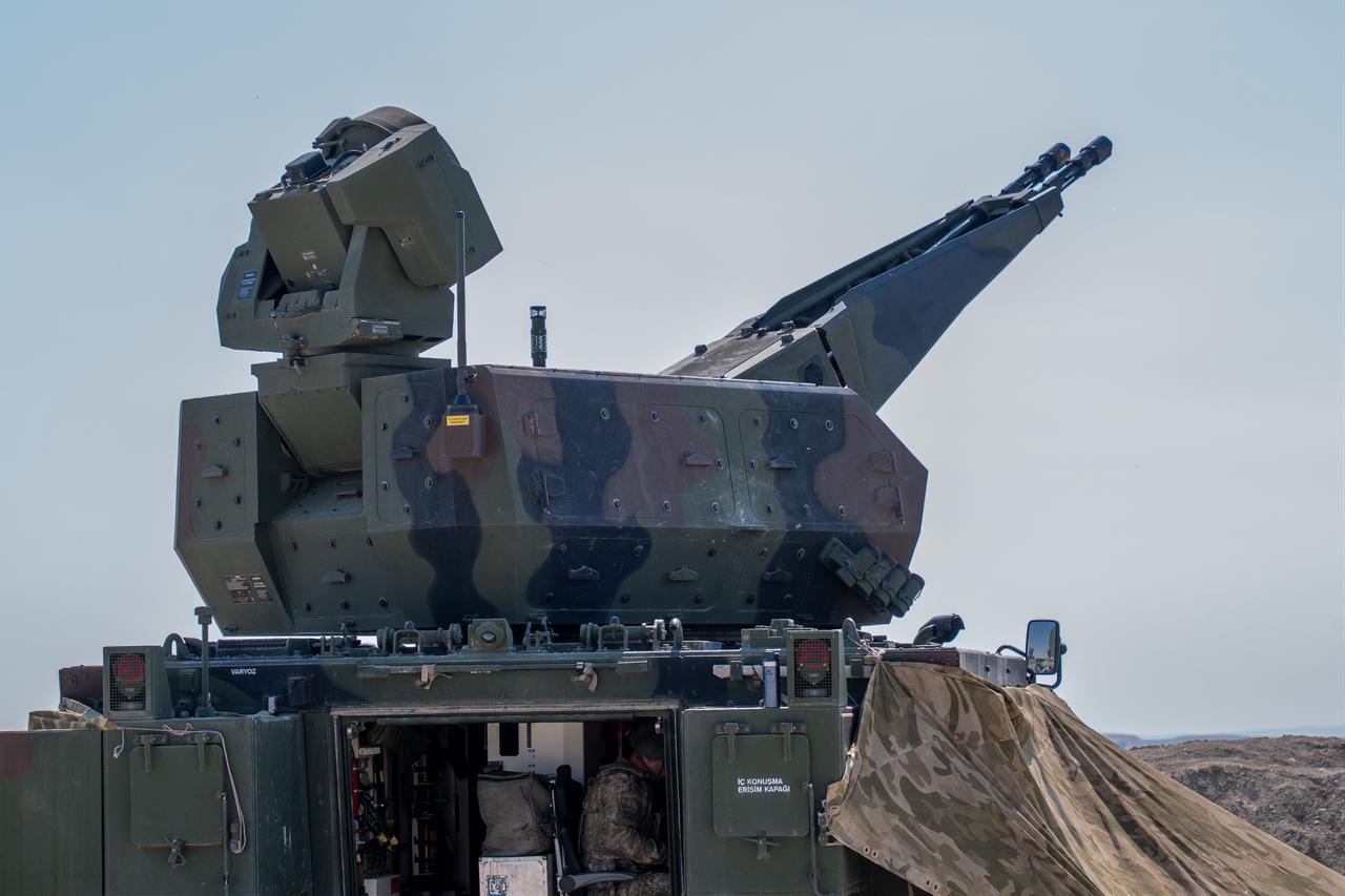 Korkut air defense system of the Turkish Armed Forces during the "Fire Free-2026" military exercise at the General Nahit Senoglu Firing and Exercise Area in Polatli district, Ankara, Türkiye, on Oct. 13, 2026. (AA Photo)