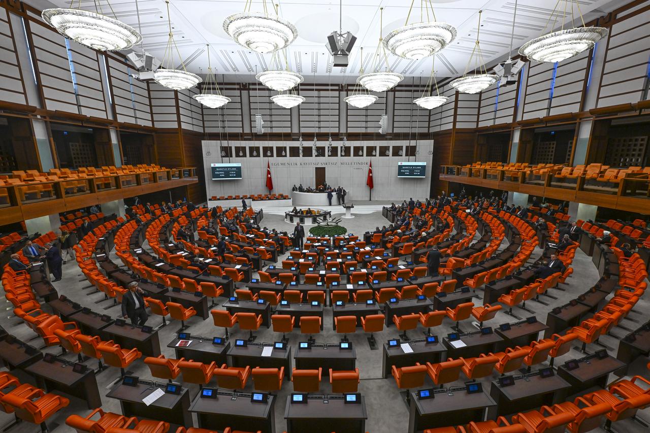 Türkiye's parliament convenes for a General Assembly session in Ankara, Türkiye, on Oct. 21, 2026. (AA Photo)