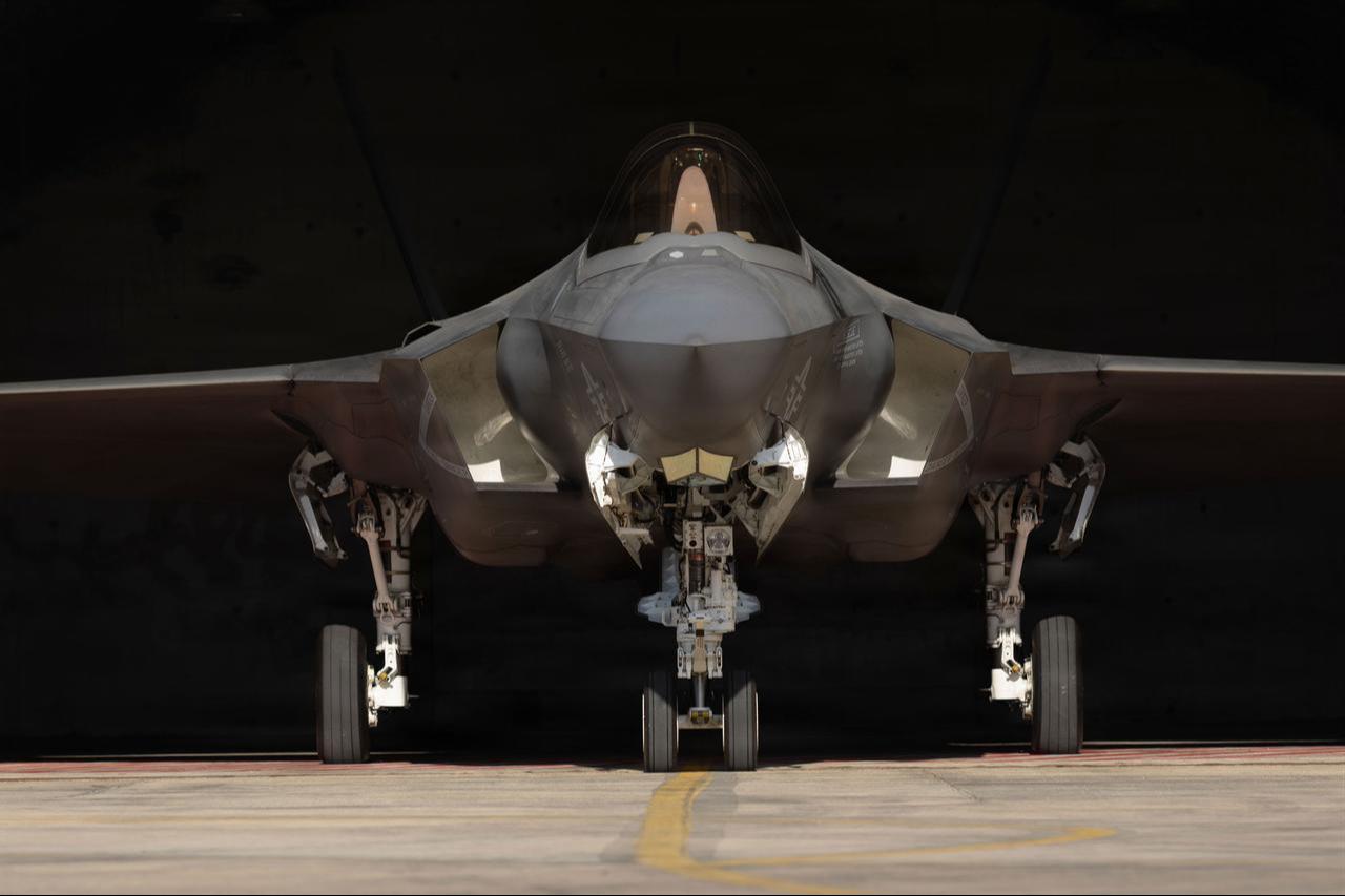 A U.S. Marine Corps F-35C Lightning II taxis in the U.S. Central Command area of responsibility, Aug. 21, 2026. (Photo via U.S. Marine Corps)